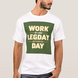 Work is like day every day t-shirt