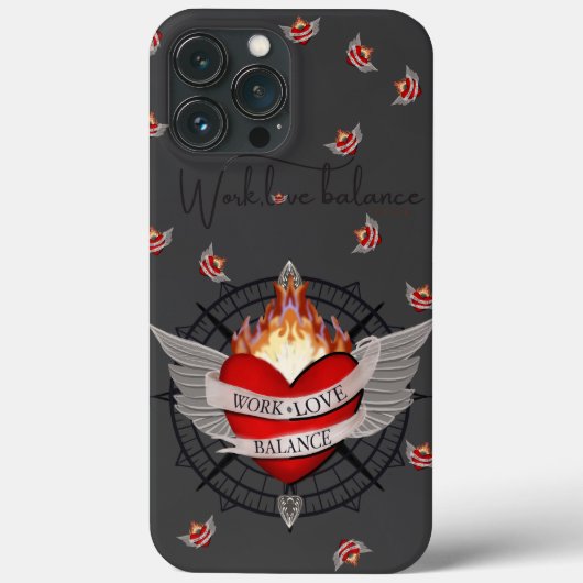 Work Love Balance compass and polka dot Case-Mate iPhone Case (Achterkant)