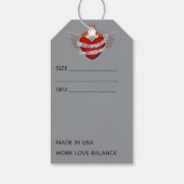 Work Love Balance Compass Price Cadeaulabel (Achterkant)