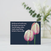 Work Love Dance Sing Live Inspirerend Briefkaart (Staand voorkant)