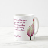 Work Love Dance Sing Tulips Inspirerend Koffiemok (Voorkant rechts)