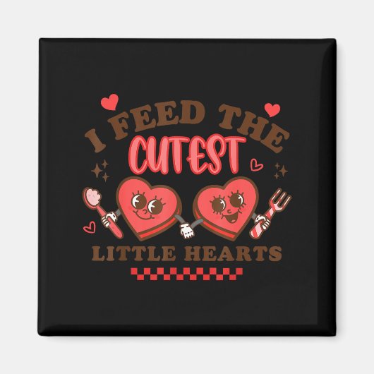 Work Of Heart School Lunch Lady Cafeteria Worker V Magneet (Voorkant)