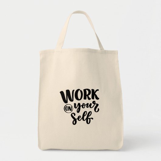 work on yourself tote bag (Voorkant)