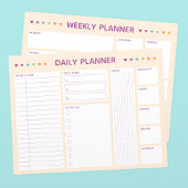 Work | Persoonlijke kleurrijke harten checklist Post-it® Notes