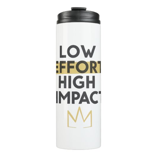 Work Smart Not Hard Modern Typography Thermosbeker (Voorkant)