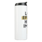 Work Smart Not Hard Modern Typography Thermosbeker (Gedraaid links)