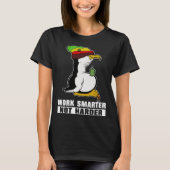 Work Smarter Not Harder Linux Penguin for Programm T-shirt (Voorkant)