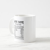 Work Wife Nutrition Facts 11 oz Coffee Mug Koffiemok (Voorkant links)