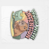 Work With Intention Fleece Deken (Voorkant (Horizontaal))