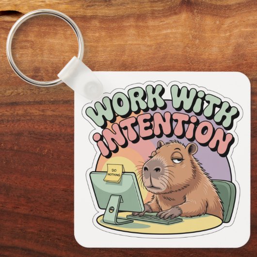 Work With Intention Sleutelhanger (Voorkant)