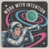 Work With Intention Sticker (Voorkant)