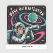 Work With Intention Sticker (Vel)