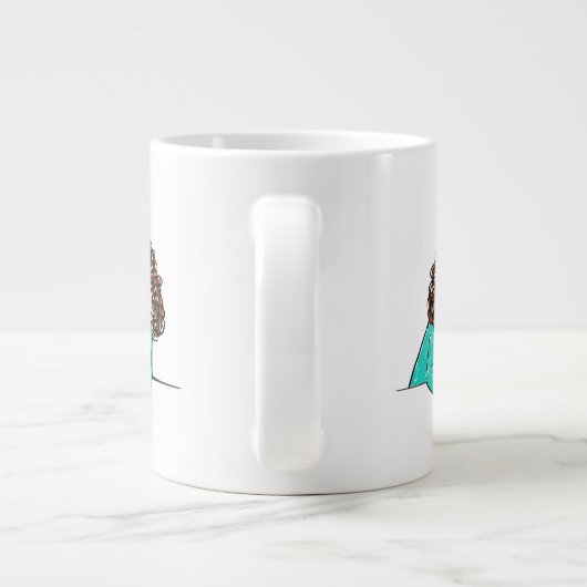 Workaholic Coffee Lover Mok - Verdruk + Verspreid (Achterkant)