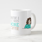 Workaholic Coffee Lover Mok - Verdruk + Verspreid (Voorkant rechts)