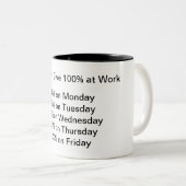 Workaholic mok (Voorkant rechts)