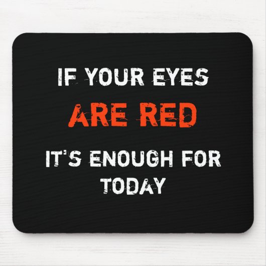 Workaholic Muismat (Voorkant)