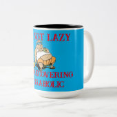 Workaholic Tweekleurige Koffiemok (Voorkant rechts)