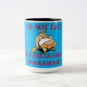 Workaholic Tweekleurige Koffiemok (Center)