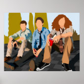 Workaholics tv show kunst poster (Voorkant)