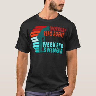 Workday Repo Agent Weekend Swinger Golfer Golfing T-shirt