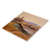 “Worked Over” Western Art by Charles M Russell Tegeltje (Zijkant)