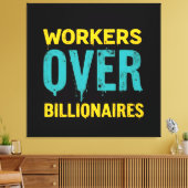 Workers Over Billionaires: Power to the People HD Canvas Afdruk (Insitu (Woonkamer))