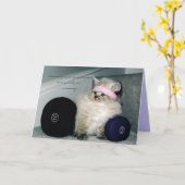 workin uit pussie, "het vergt moed om… kaart (Gele Bloem)