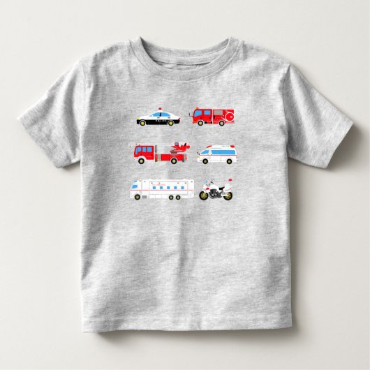 working cars T-shirt (Voorkant)