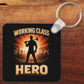 Working Class Hero Sleutelhanger (Achterkant)