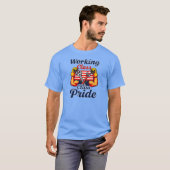 Working Class Pride Strong Arms Design T-shirt (Voorkant volledig)