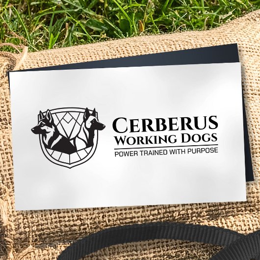 Working Dogs Training - GSD- Malinois Visitekaartje