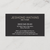 Working Dogs Training - GSD- Malinois Visitekaartje (Achterkant)