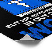 Working For God Doesn't Pay Much But His Retiremen Poster (Hoek)
