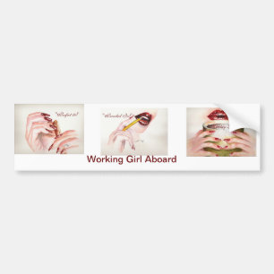 "Working Girl"-Bumpersticker Bumpersticker