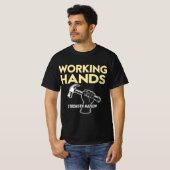 Working Hands Strength Nation | Dag van de Arbeid  T-shirt (Voorkant volledig)