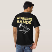 Working Hands Strength Nation | Dag van de Arbeid  T-shirt (Achterkant volledig)