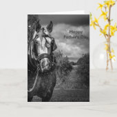 Working Horse Vaderdag Kaart (Gele Bloem)