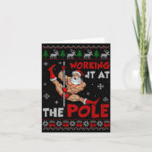 Working It At The Le Funny Santa Dancing Ugly Chri Kaart (Voorkant)