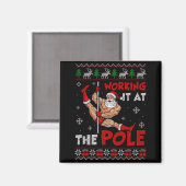 Working It At The Le Funny Santa Dancing Ugly Chri Magneet (Voorkant / Achterkant)
