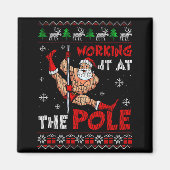 Working It At The Le Funny Santa Dancing Ugly Chri Magneet (Voorkant)