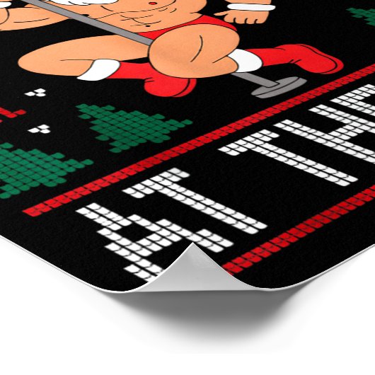 Working It At The Le Funny Santa Dancing Ugly Chri Poster (Hoek)