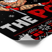 Working It At The Le Funny Santa Dancing Ugly Chri Poster (Hoek)