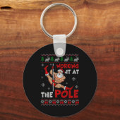 Working It At The Le Funny Santa Dancing Ugly Chri Sleutelhanger (Voorkant)