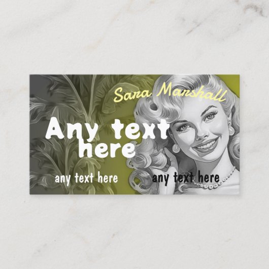 Working Lady Visitekaartje (Voorkant)