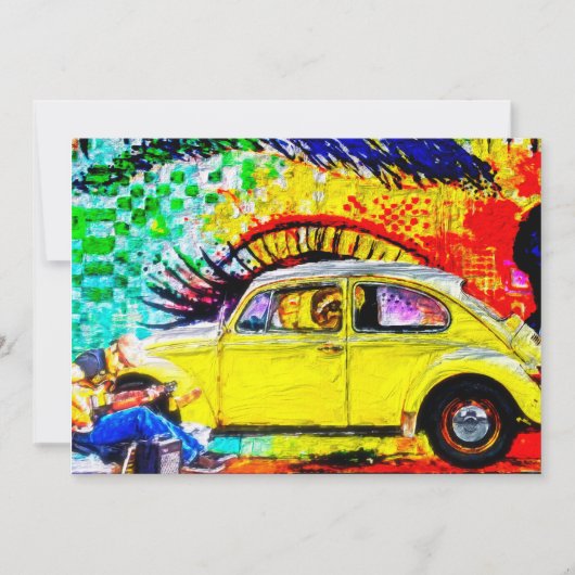 working man notitiekaartje (Voorkant)