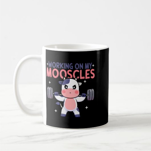 Working On My Mooscles Moo Muscles Workout Design  Koffiemok (Links)