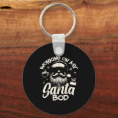 Working On My Santa Bod - Christmas Future Dad  Sleutelhanger (Voorkant)