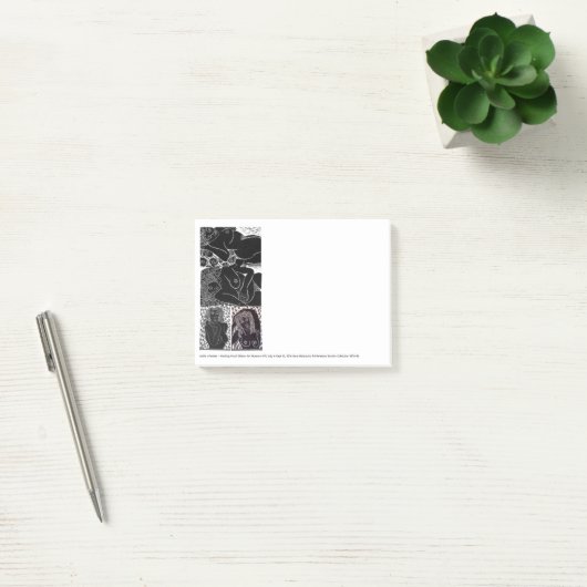 Working Proof 4 Woodblock Prints Post-It Notes (Kantoor)