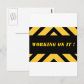 workingonitbig.jpg briefkaart (Voorkant / Achterkant)