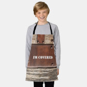 Workman's Iron Wood Ik ben overdekt man Schort (Gedragen)